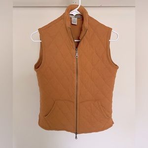 Yellow quilted vest